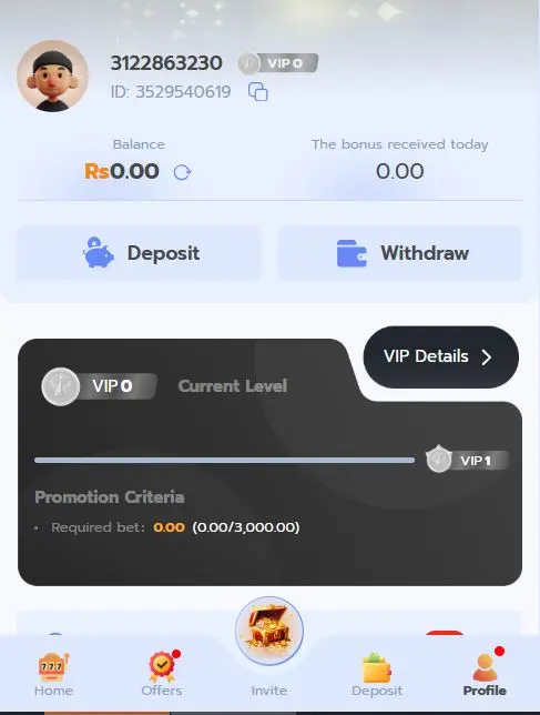 Deposit & Withdrawal